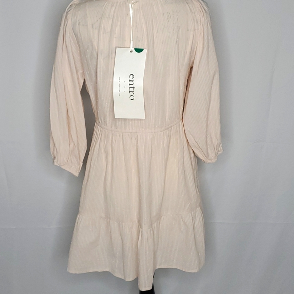 Entro Anthropologie Guest Brand Swiss Dot Babydoll Dress - Picture 7 of 15